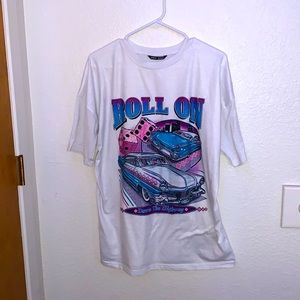 PLAIN WHITE GRAPHIC T SHIRT